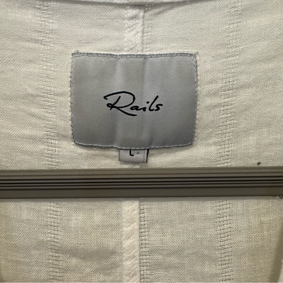 Rails embroidered flower shirt - L - Picture 4 of 5